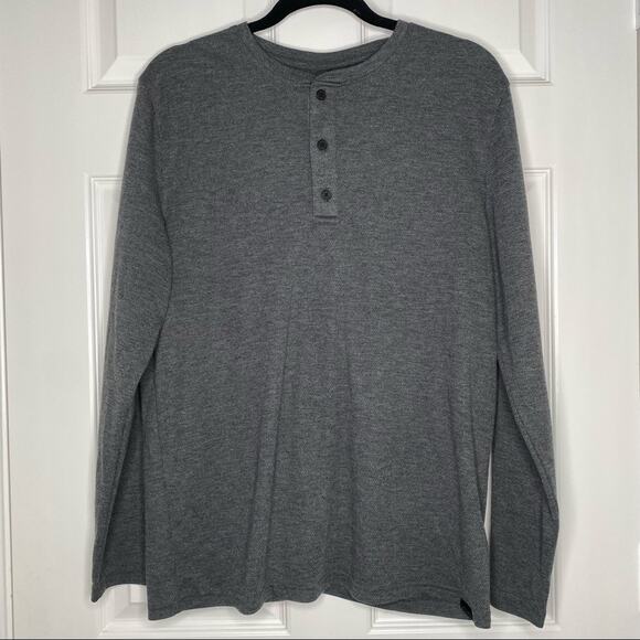 SKECHERS Mens Performance Lightweight Henley Long Sleeve Pullover Shirt Large - Picture 2 of 5